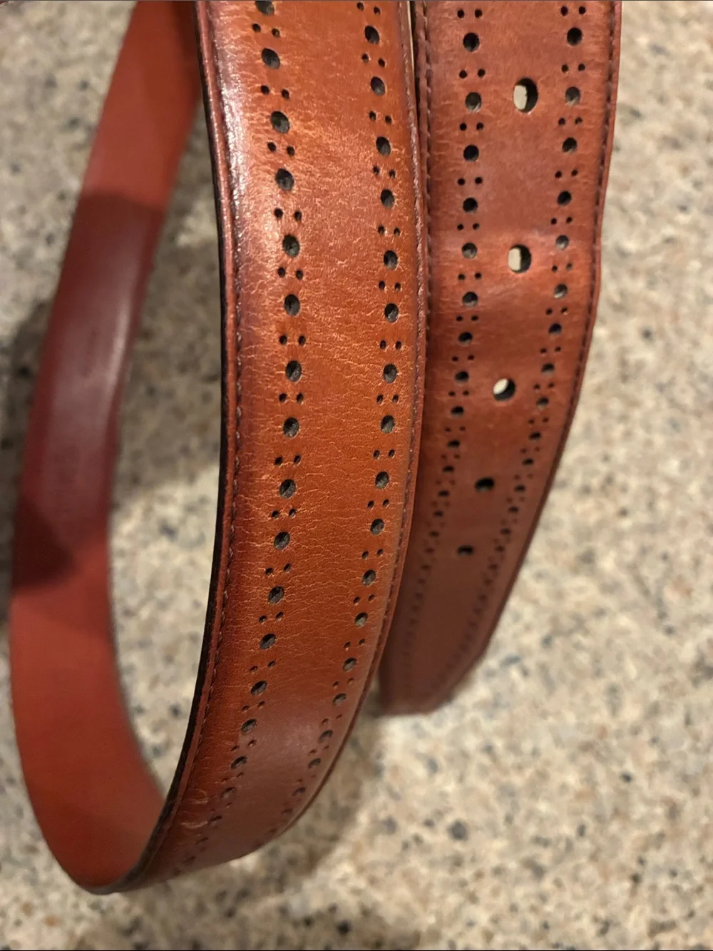 Allen Edmonds Manistee Dress Leather Belt Walnut Brown (74090)